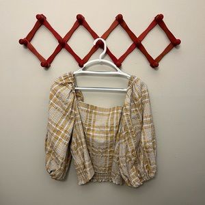 NWOT Anthropologie Maeve Square-Neck Blouse